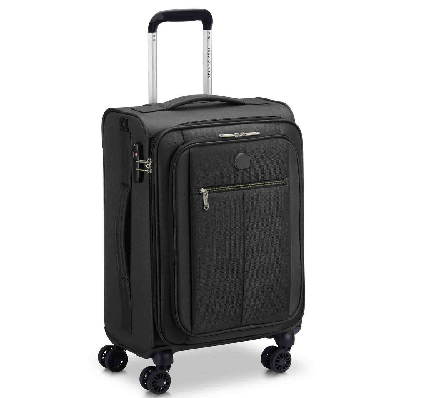 Delsey Pin Up 6 Soft Trolley, 4 Double Wheels, 55 cm, Black, 3430801