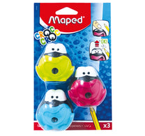Maped Croc Sharpner, 3 Pcs, Multicolor, MD017719