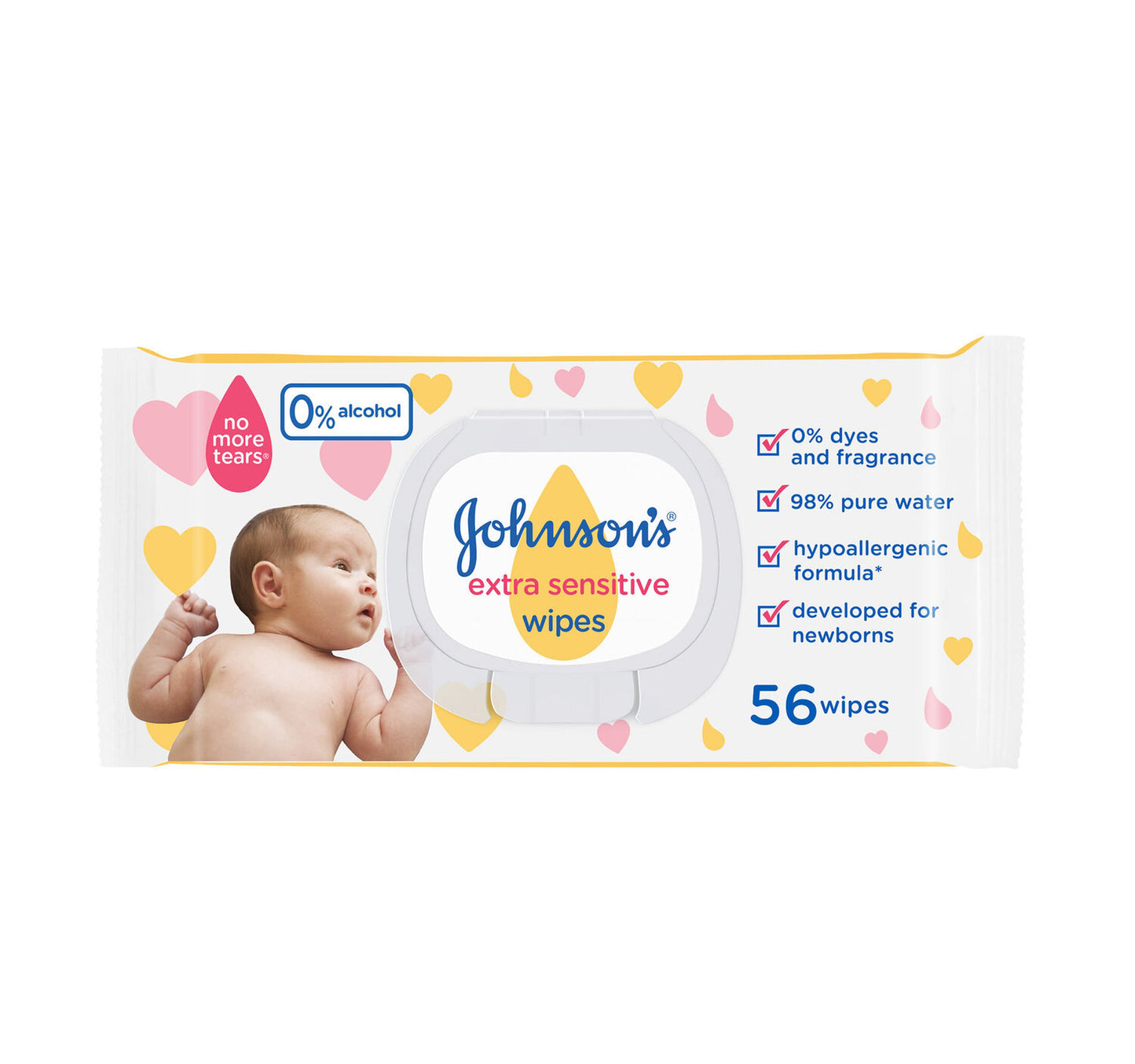 Johnson's Baby Wipes Extra Sensitive 56 pcs