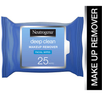 مناديل نيوتروجينا لإزالة المكياج للوجه، تنظيف عميق، 25 قطعة