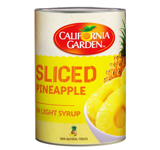 California Garden Canned Pineapple Slices In Light Syrup 850 g