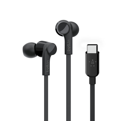 Belkin SOUNDFORM Headphones with USB-C Connector (USB-C Headphones-G3H0002BTBLK)-Black