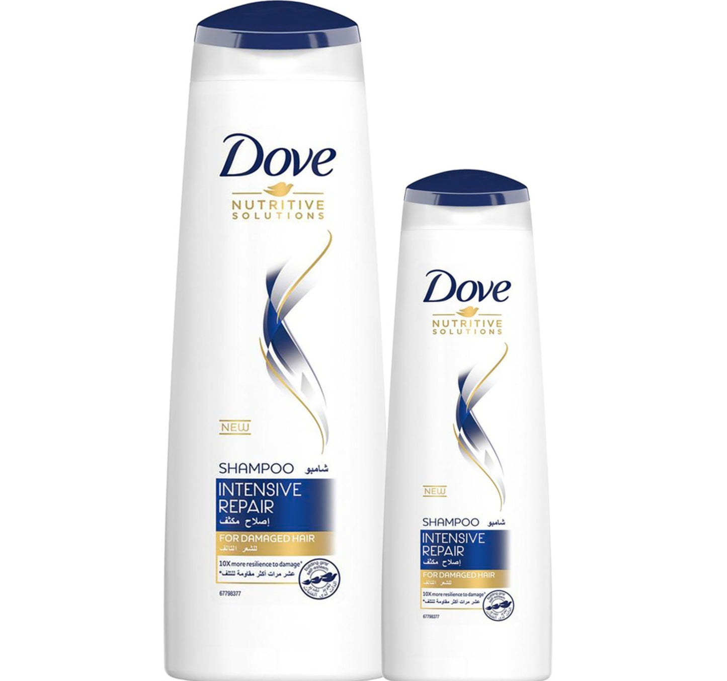 Dove Intensive Repair Shampoo 400 ml + 180 ml