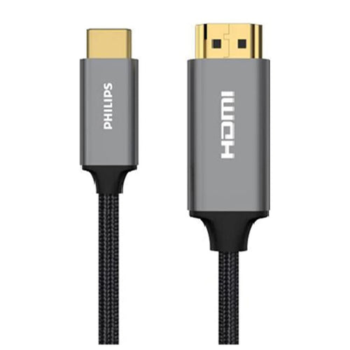 كابل فيليبس من النوع C إلى HDMI SWV5430/10 بطول 1.5 متر، أسود