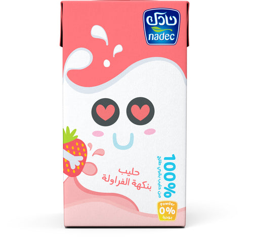 Nadec Strawberry UHT Flavoured Milk 125 ml