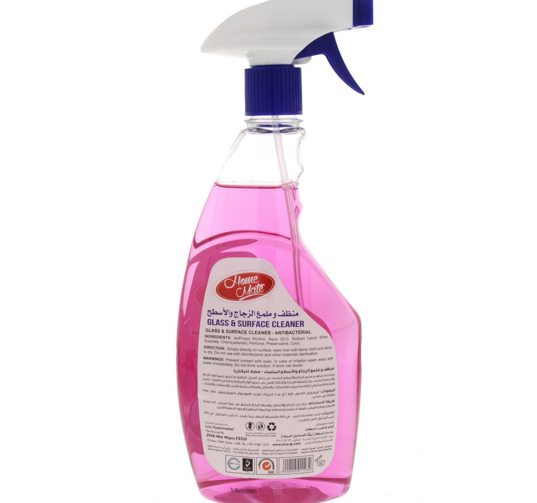 Home Mate Glass and Surface Cleaner Pink 650 ml