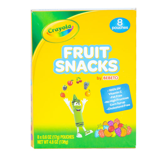 كرايولا بيبيتو وجبات خفيفة بالفاكهة 8 قطع 136 جم