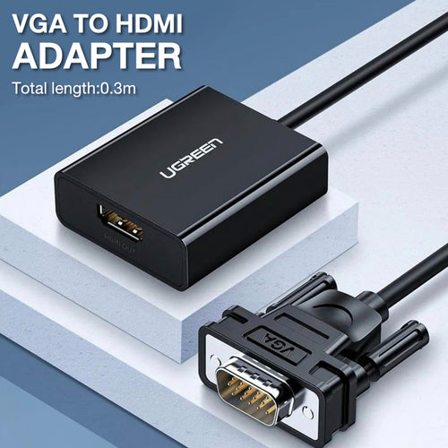 Ugreen VGA to HDMI Adapter with Audio, 50945