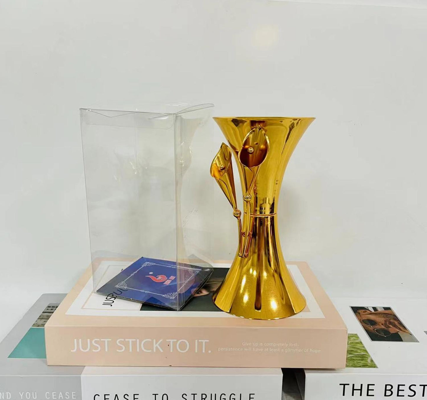 Maple Leaf Metal Incense Charcoal Burner 10x18cm Gold