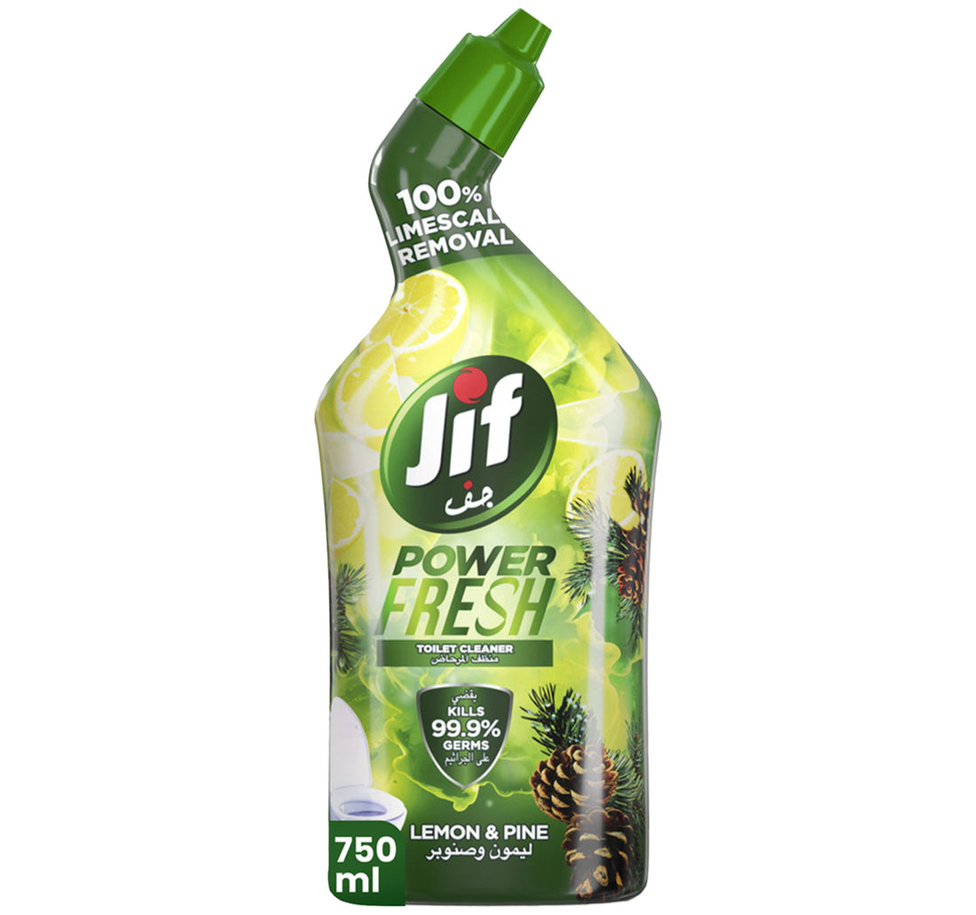 جيف باور فريش منظف المرحاض برائحة الليمون والصنوبر 750 مل