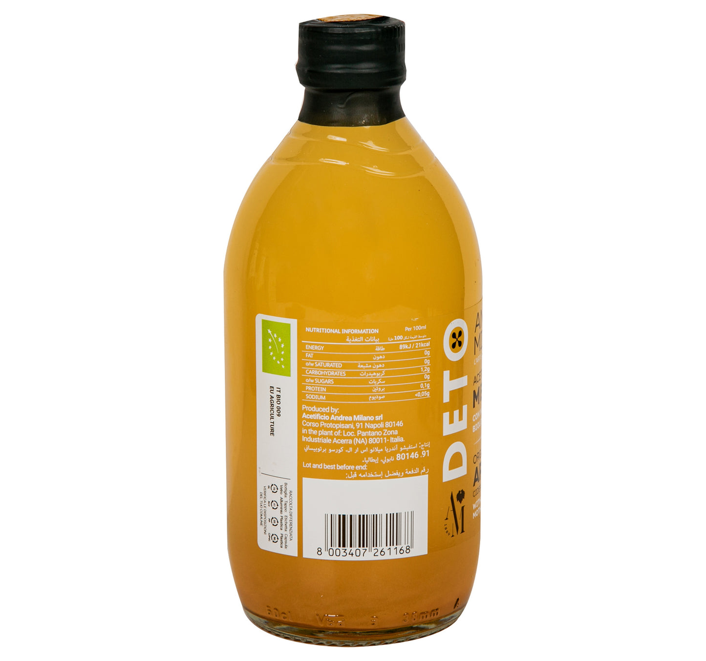 Andrea Milano Organic Apple Cider Vinegar 500 ml