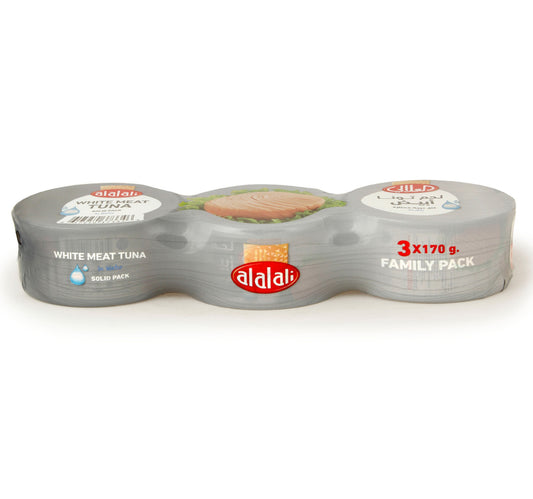 Al Alali White Meat Tuna Solid Pack In Water 3 x 170 g
