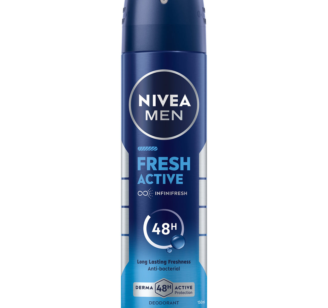 Nivea Men Fresh Active Antibacterial Deodorant Spray for Men 48H Active Protection 150 ml