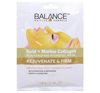 قناع هيدروجيل مجدد للبشرة بالكولاجين البحري والذهب من Balance Active Formula 60 جم