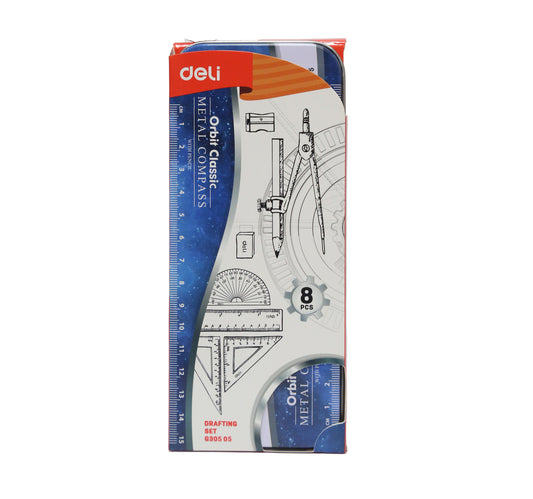 Deli Orbit Geomtry Set G30505 8Pcs