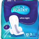 فوط صحية ليلية فائقة النعومة بأجنحة، 3 مقاسات، 10 قطع