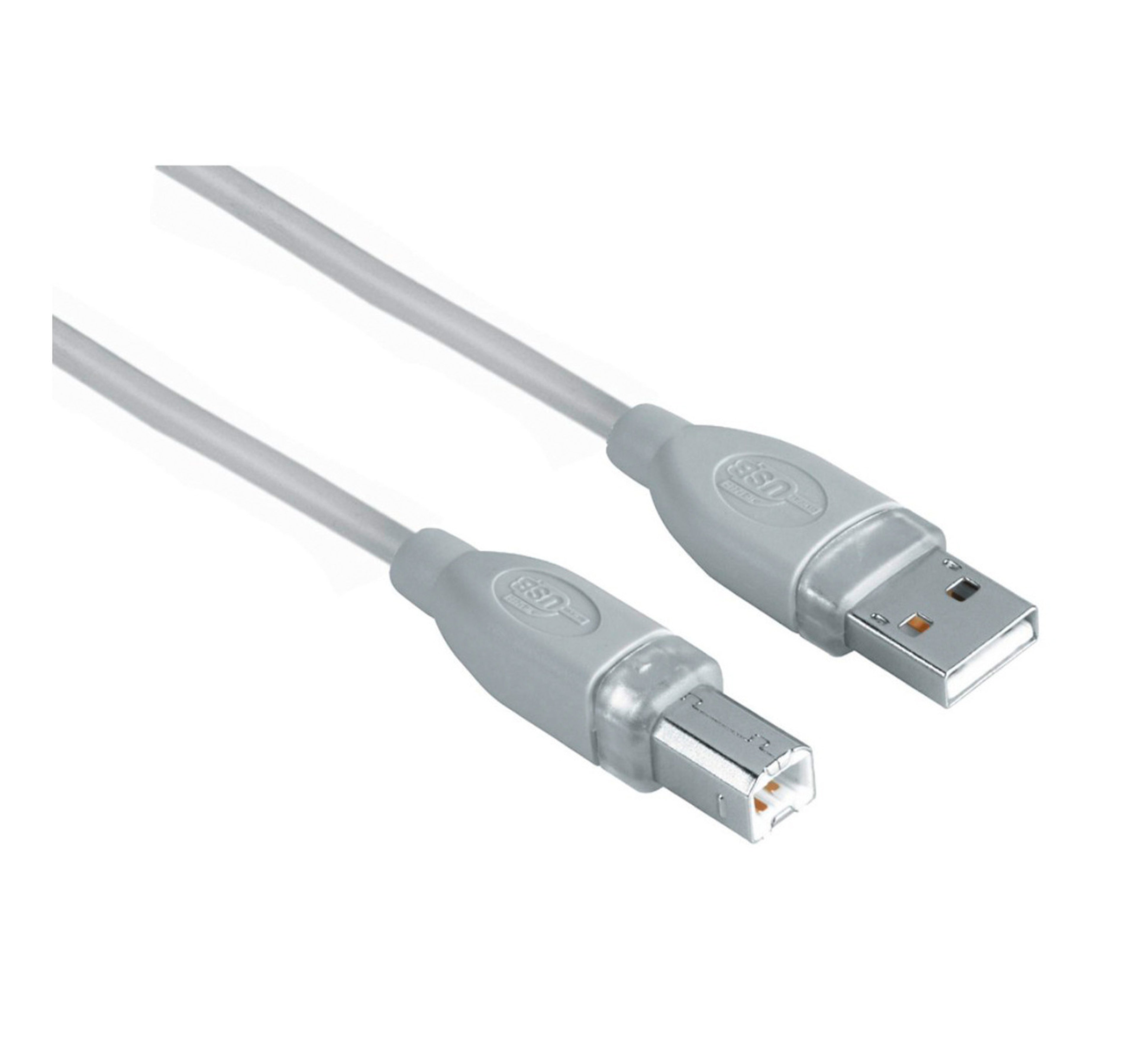 كابل هاما USB 2.0، محمي، رمادي، 1.80 متر (45021)