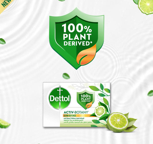 Dettol Activ-Botany Anti-Bacterial Bar Soap Green Tea & Bergamot Scent 110 g