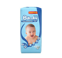 Sanita Bambi Baby Diaper Size 3 Medium 6-11 kg 54 pcs
