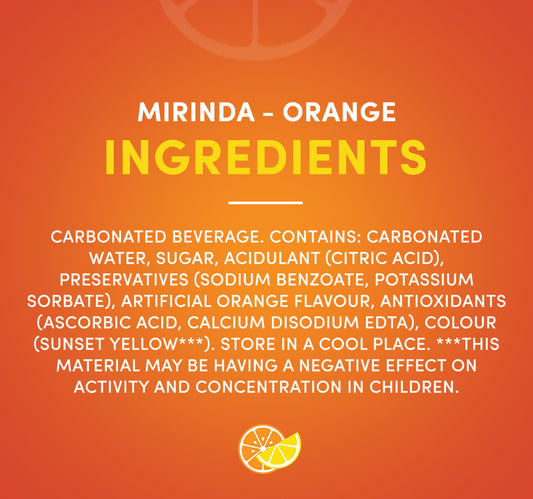 Mirinda Orange Carbonated Soft Drink Can 30 x 150 ml