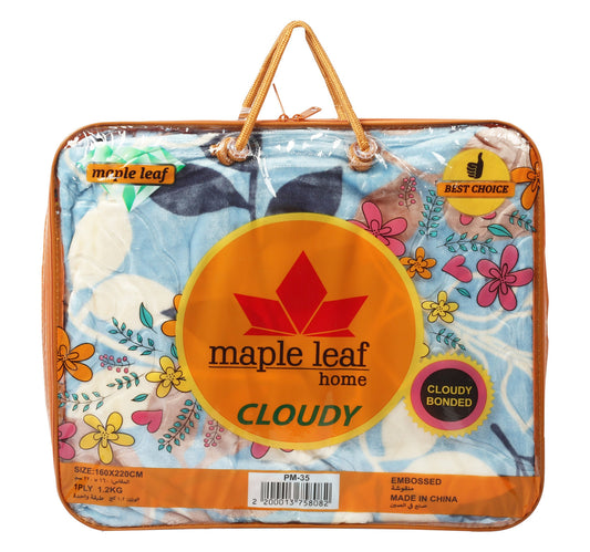 Maple Leaf Home Cloudy Blanket 160 x 220cm 1.2kg