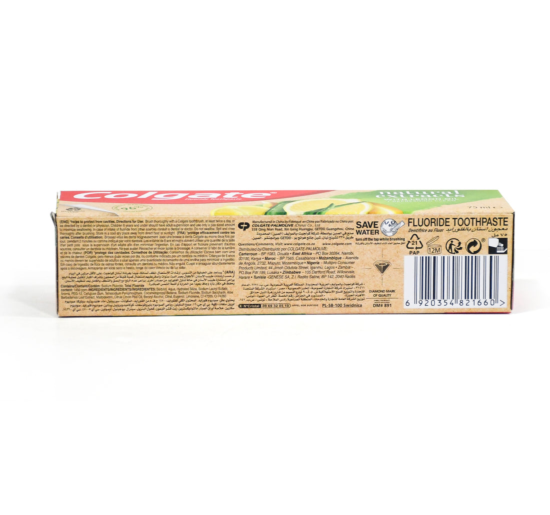 Colgate Natural Extracts With Lemon Oil And Aloe Toothpaste 75 ml