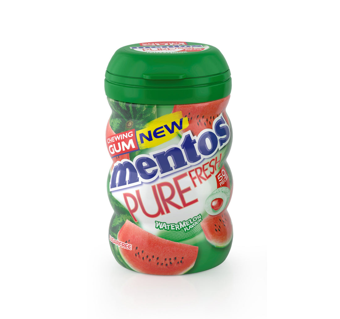Mentos Pure Fresh Sugar Free Chewing Gum Watermelon Flavour 50pcs