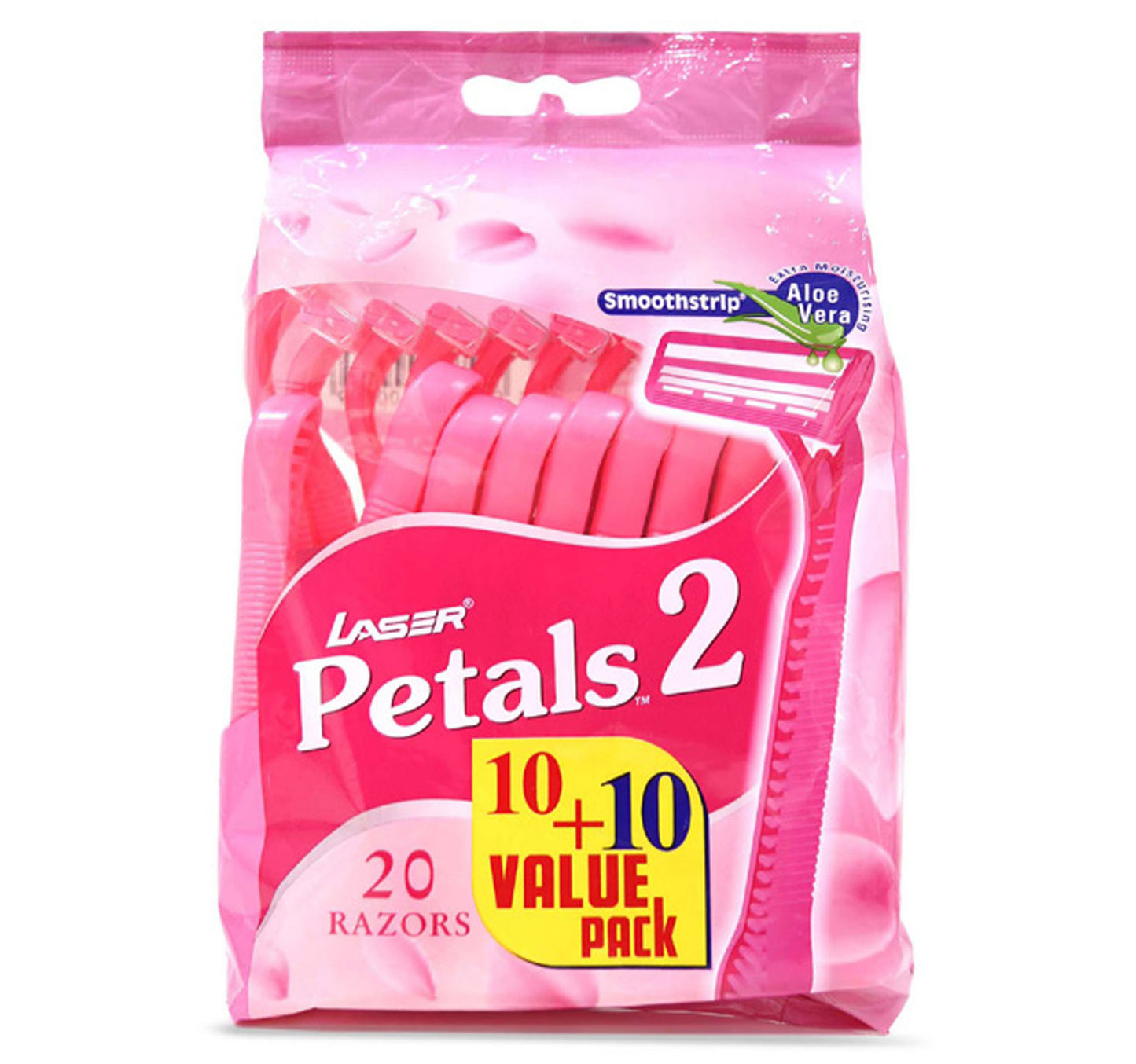 Laser Petals 2 Razors For Women 10+10