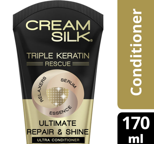 Cream Silk Triple Keratin Rescue Ultimate Repair & Shine Conditioner 170 ml