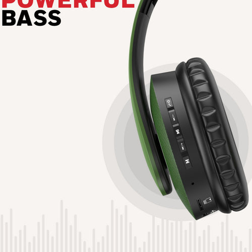 Honeywell Suono P20 Bluetooth Headphones, Olive Green, HC000007
