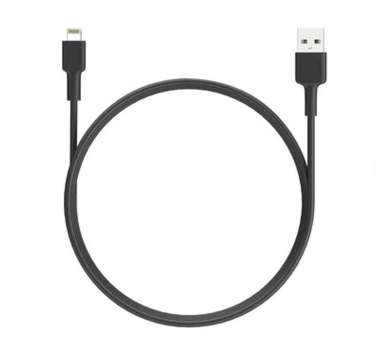 Aukey UCB-BAL7 Nylon Braided MFI USB-A to Lightning Cable 0.9m - Black
