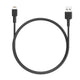 Aukey UCB-BAL7 Nylon Braided MFI USB-A to Lightning Cable 0.9m - Black