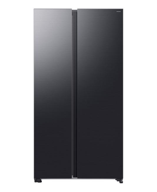 Samsung Side By Side Refrigerator, 650L, Black, RS70F65QDFKW