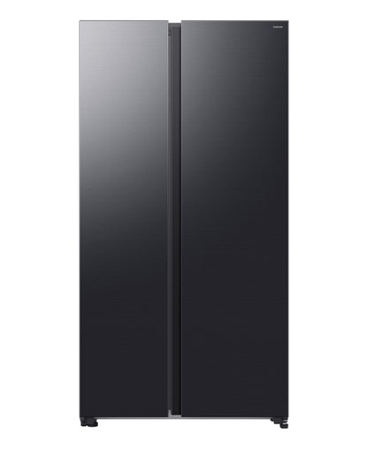 Samsung Side By Side Refrigerator, 650L, Black, RS70F65QDFKW