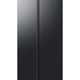 ثلاجة سامسونج جنبًا إلى جنب، 650 لترًا، أسود، RS70F65QDFKW