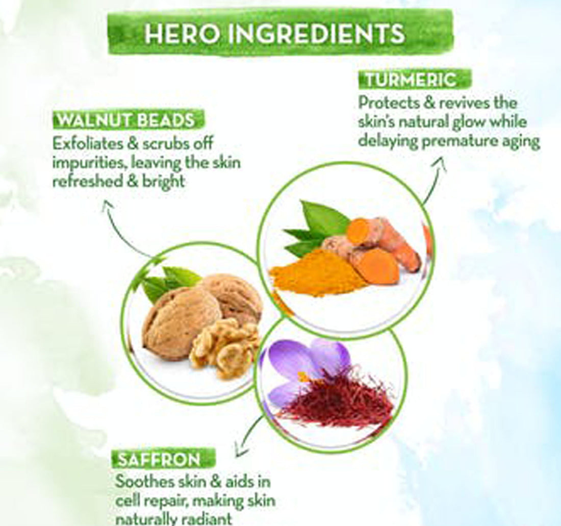 Mamaearth Ubtan Face Scrub with Turmeric & Walnut for Tan Removal 100 g