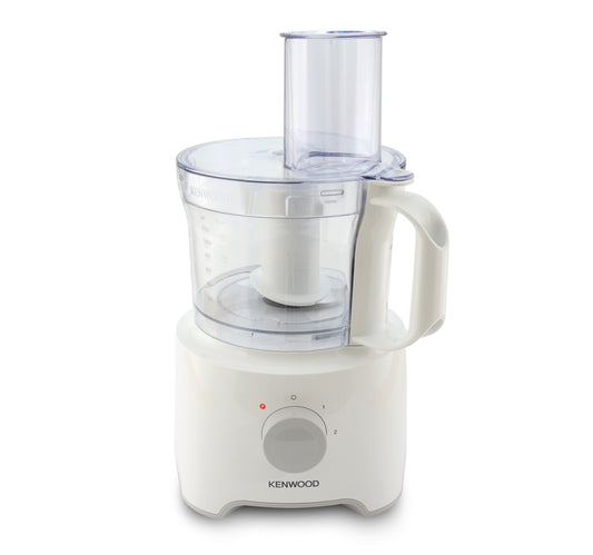 Kenwood Multipro Compact Food Processor, 800 Watts, 2.1Ltr, White, FDP301WH