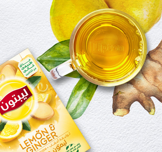 Lipton Lemon & Ginger Herbal Infusion Tea 20 Teabags
