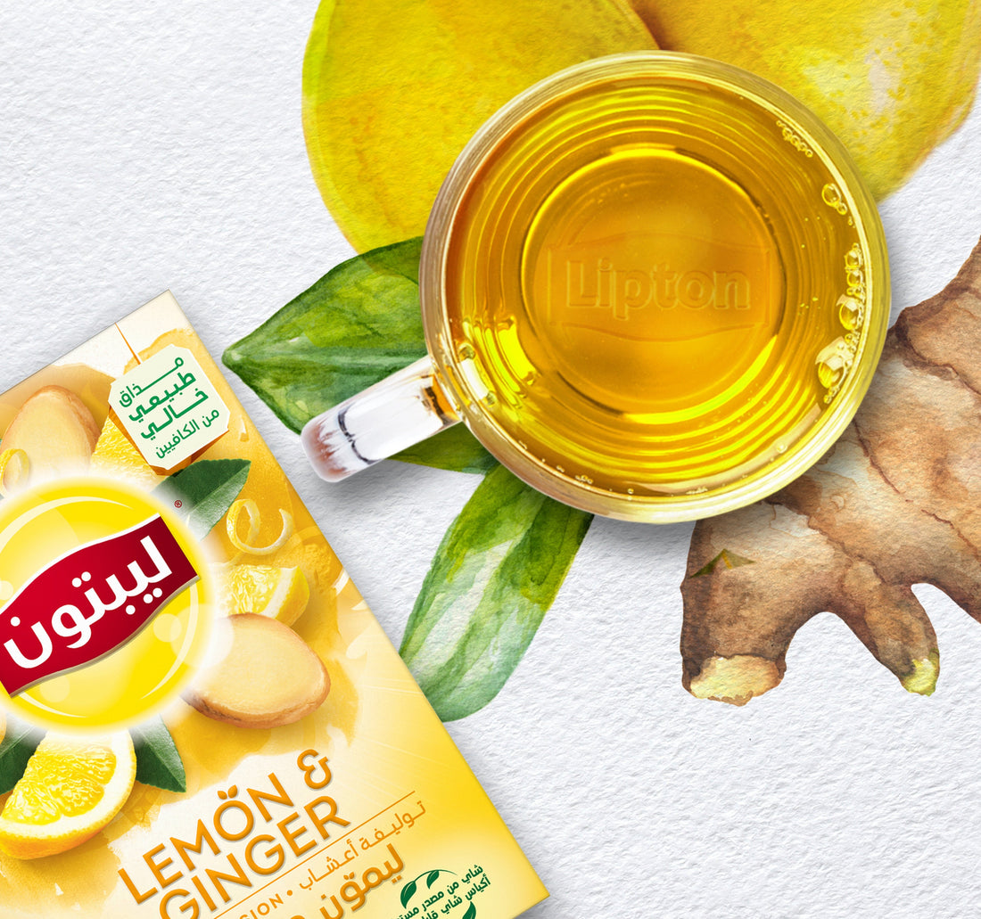 Lipton Lemon & Ginger Herbal Infusion Tea 20 Teabags
