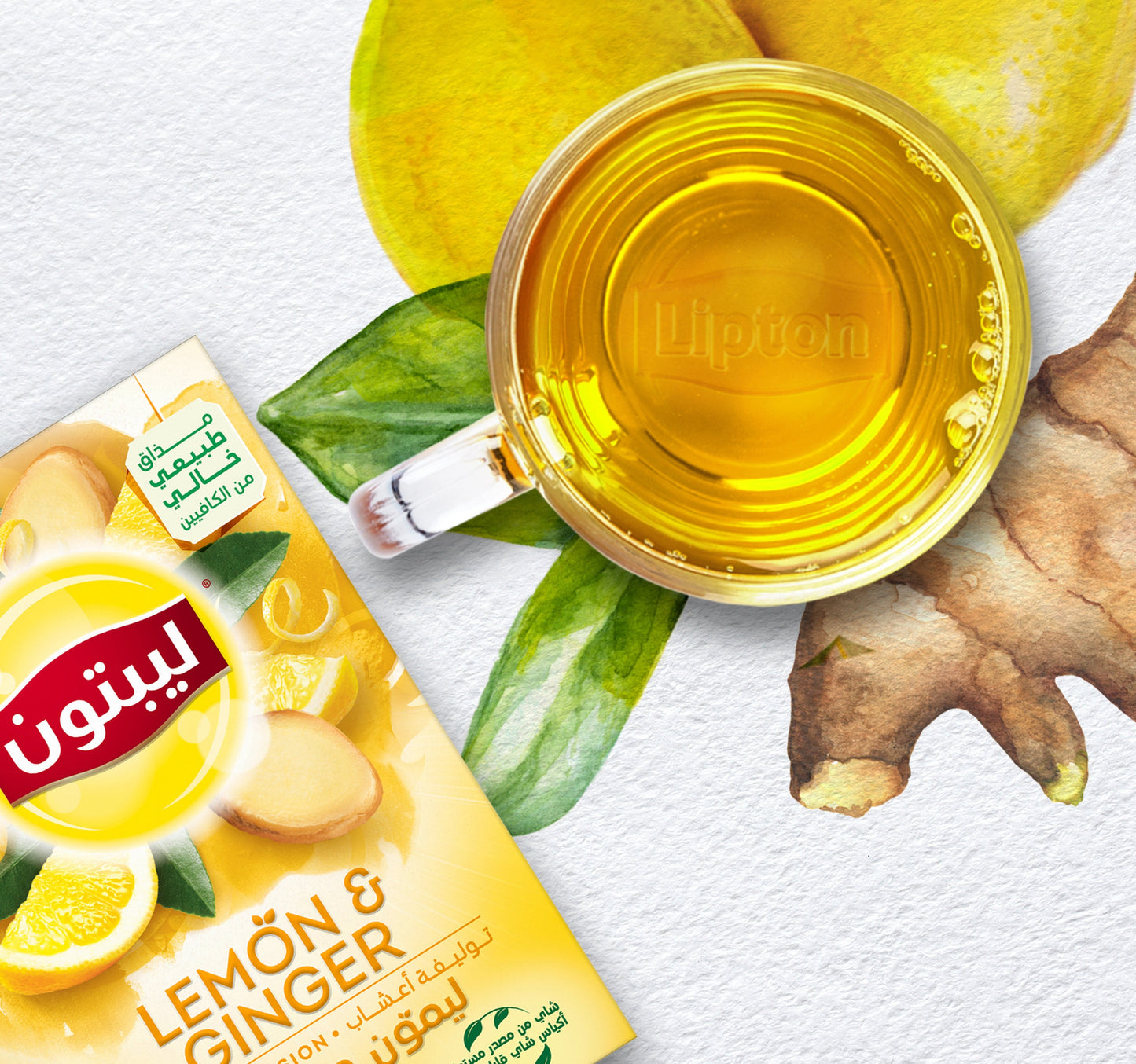 Lipton Lemon & Ginger Herbal Infusion Tea 20 Teabags