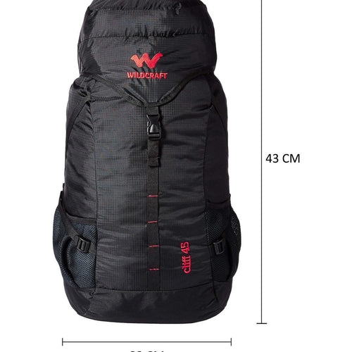 Wildcraft Camping Backpack Cliff 45Ltr Black