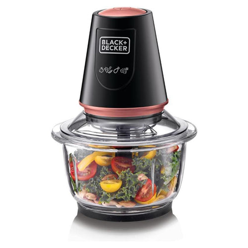 Black+Decker Vertical Chopper With Glass Bowl, 400 W, GC430-B5