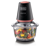 Black+Decker Vertical Chopper With Glass Bowl, 400 W, GC430-B5
