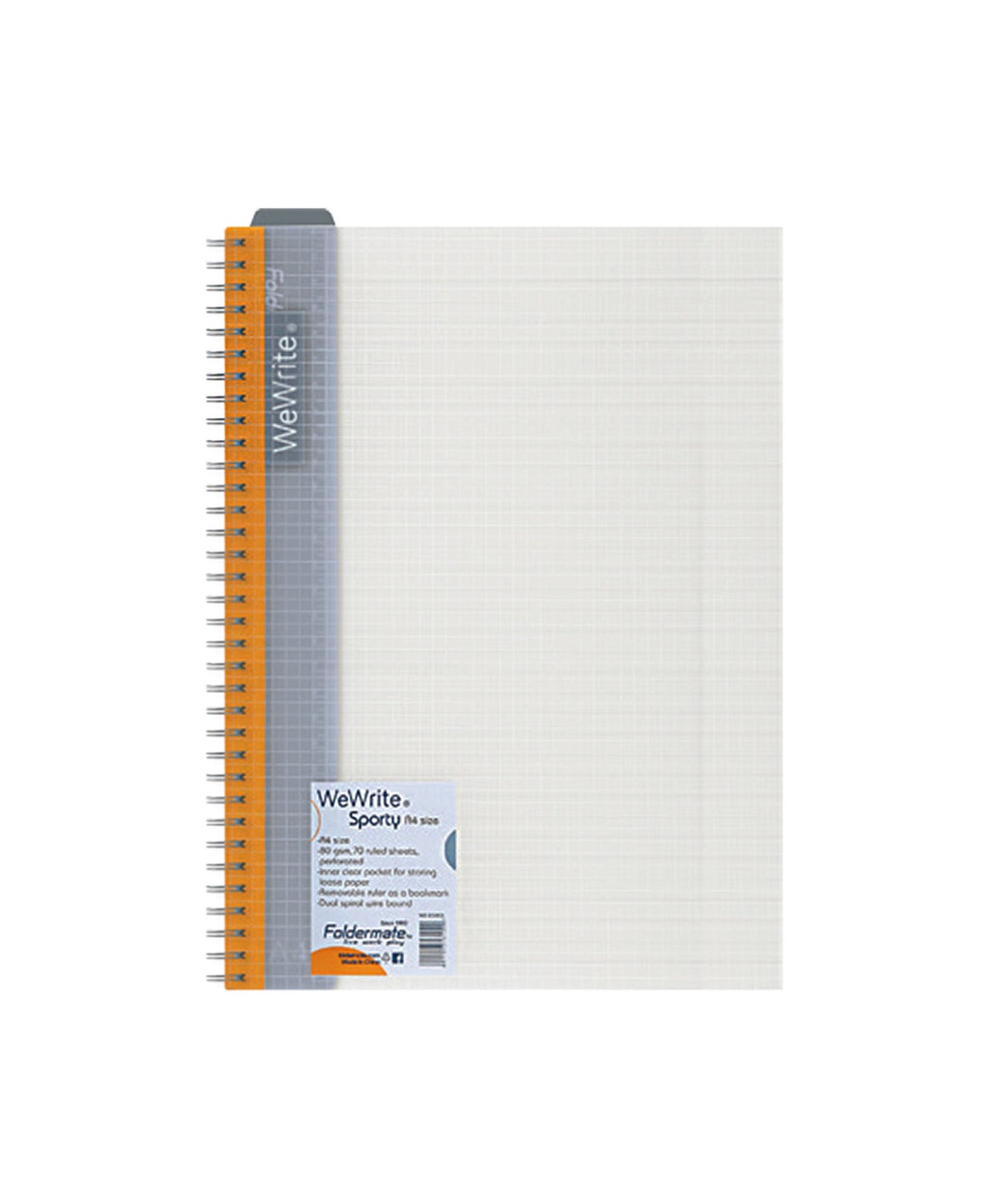Foldermate 5 Subject Notebook A4 150 Sheets BX8