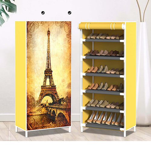 Maple Leaf Home 3D Fabric Shoe Cabinet 6Layer, 1005