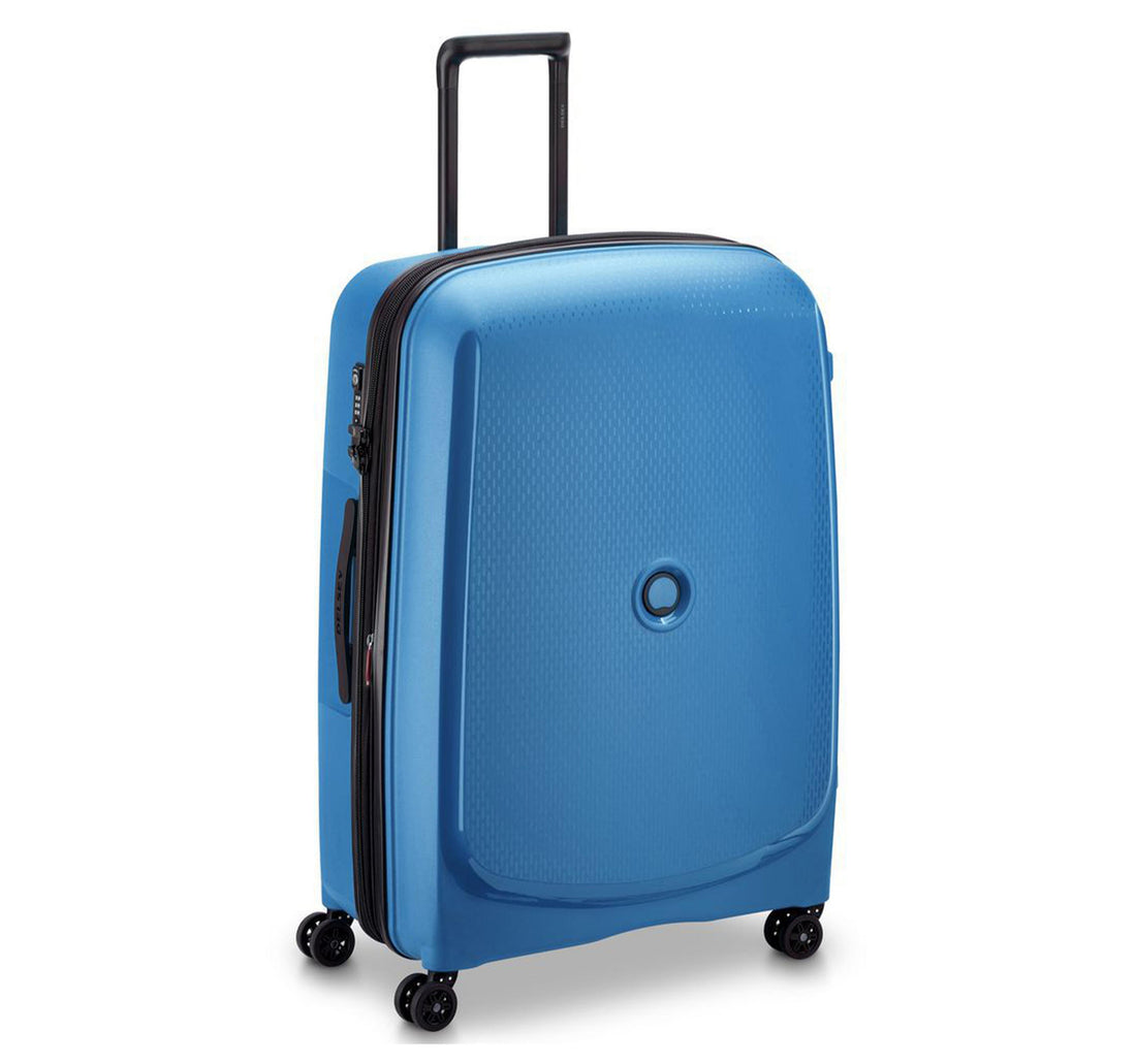 Delsey Belmont Plus Non Expandable 4 Wheels Hard Trolley, 55 cm, Blue
