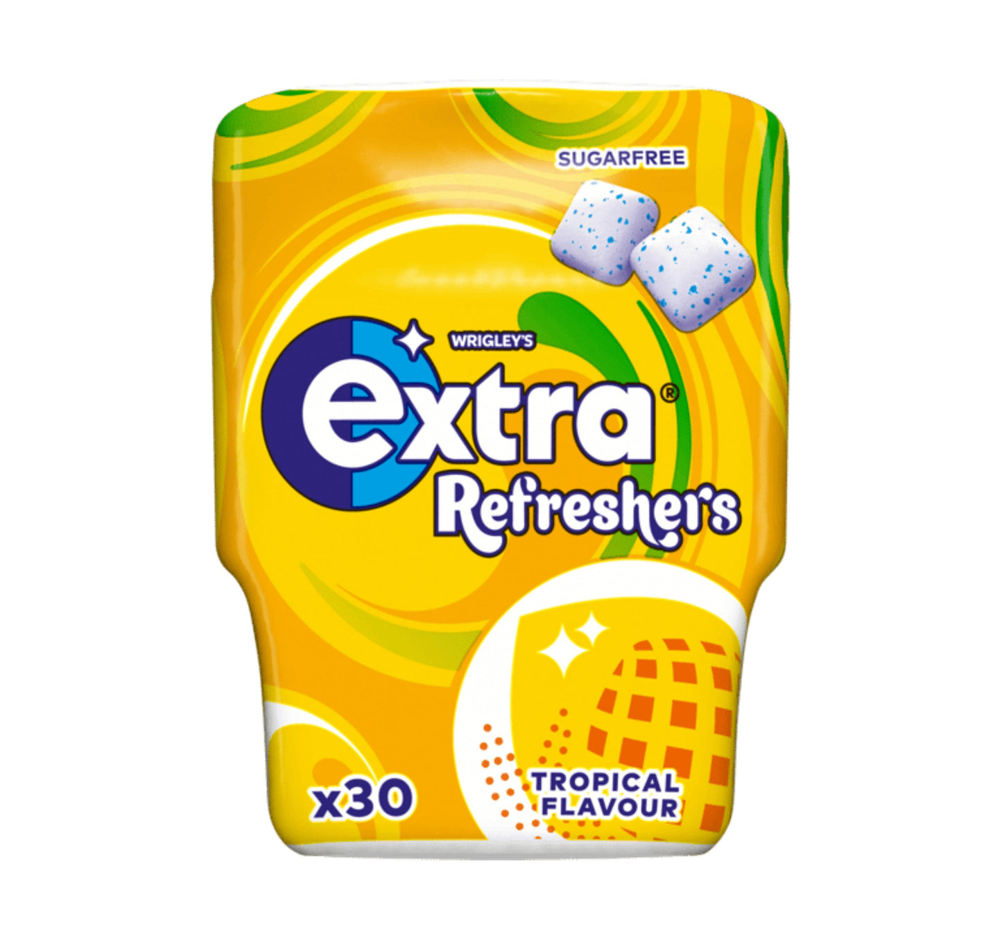 Wrigley's Sugar Free Extra Refreshers Tropical Flavor Chewing Gum 30pcs 67 g