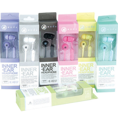 Iends Mobile Stereo Earphone with Mic Assorted 1 pc