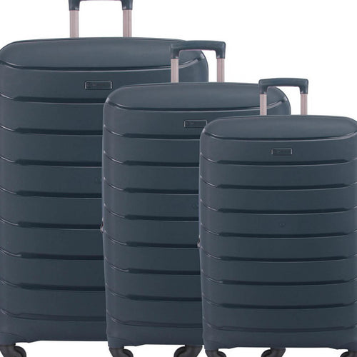 Wagon R 4 Wheels Hard Trolley, 3 Pcs set, Assorted