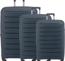 Wagon R 4 Wheels Hard Trolley, 3 Pcs set, Assorted